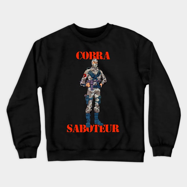 Cobra Saboteur Crewneck Sweatshirt by zombill